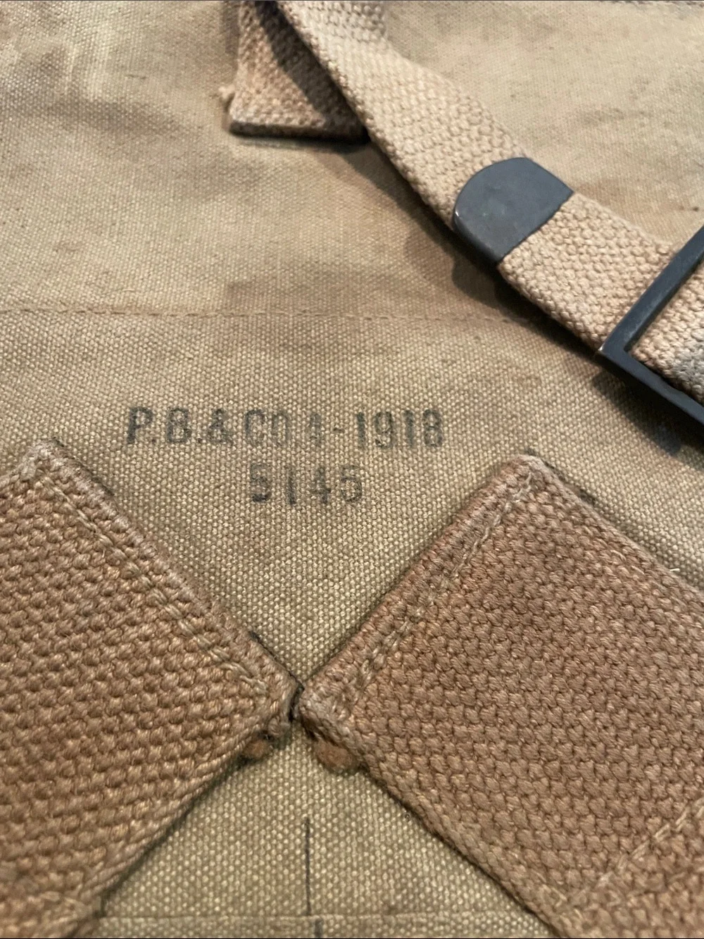 U.S. WW1 1918 Haversack P.B. & Co